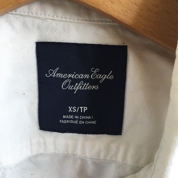 White AE Oxford Shirt - Picture 4 of 4